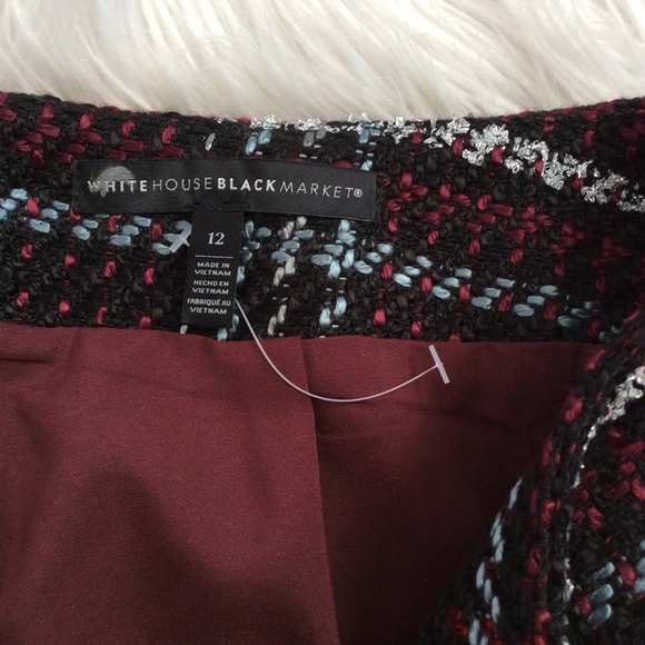 NWOT WHBM Plaid Boot Skirt - Picture 6 of 11